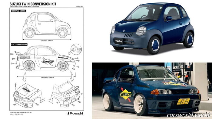 Questa minuscola R32 GT-R sembra un trucco dell'IA, ma vi assicuriamo che è reale | Carscoops